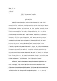 IKEA: Management Practices