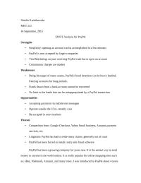 PayPal Swot Analysis