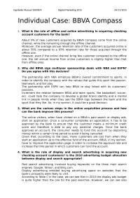 Individual Case: BBVA Compass