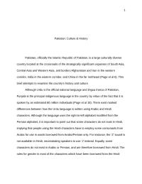 Pakistan: Culture & History