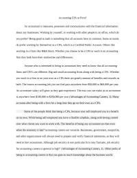 Accounting Accounting CPA or