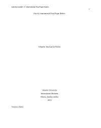 Final Papel Rubric