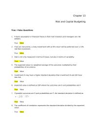 Chapter 13 Finance