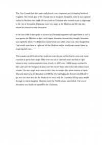 The First Crusade