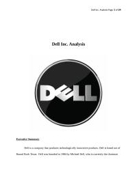 Dell Business Analysis
