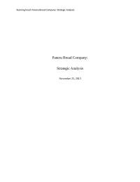 Panera Bread Strategic Analysis
