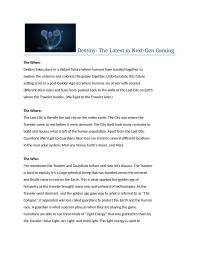 Destiny: Pamphlet