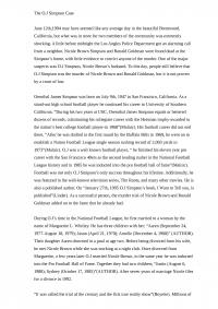 O.J Simpson Research Paper