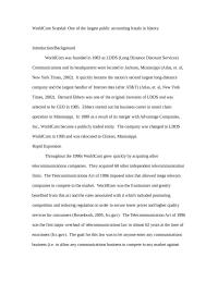 WorldCom Scandal: One of the largest public accounting frauds in history