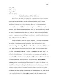Capital Punishment: A Flawed System