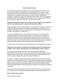 Case Study Alpha  Omega Case
