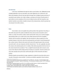 Parol Evidence Rule