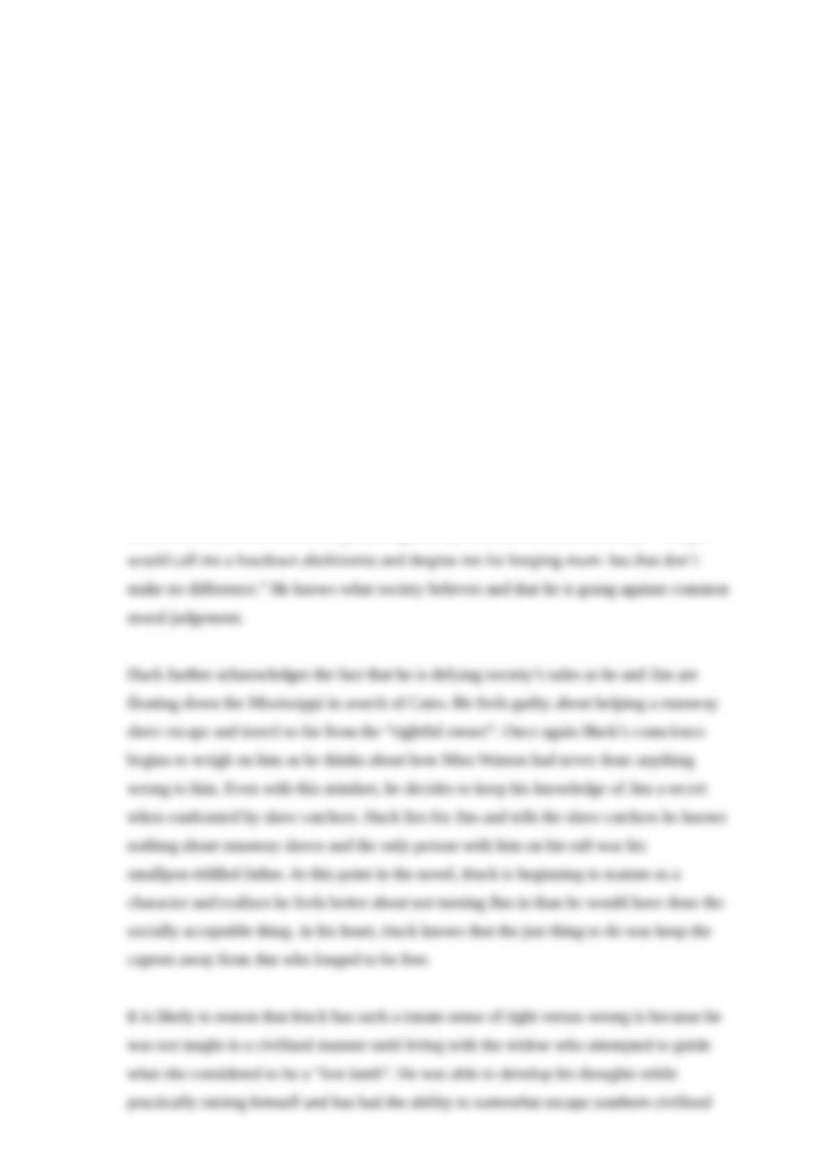 Huckleberry finn honesty quotes analysis essay image