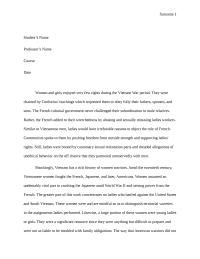 Role of Women in the Vietnam War