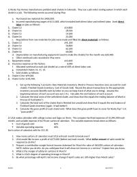 Managerial Accounting 1 Rocky Top