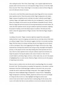 Not an Attack on Pegg:A Response Essay