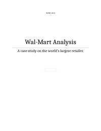 Wal-Mart Analysis BUSN