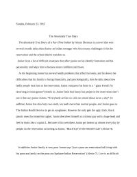 The Absolutely True Diary