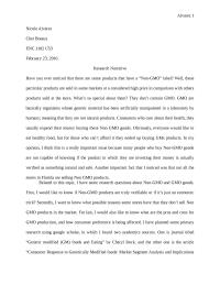 Research Paper on GMO