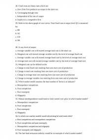Micro 28 Fixed costs are those costs