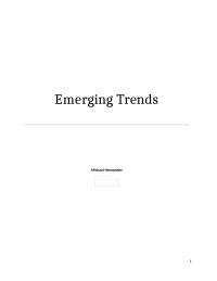 Emerging Trends