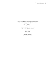 Africas Natural Resources