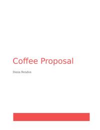 Coffee Proposal