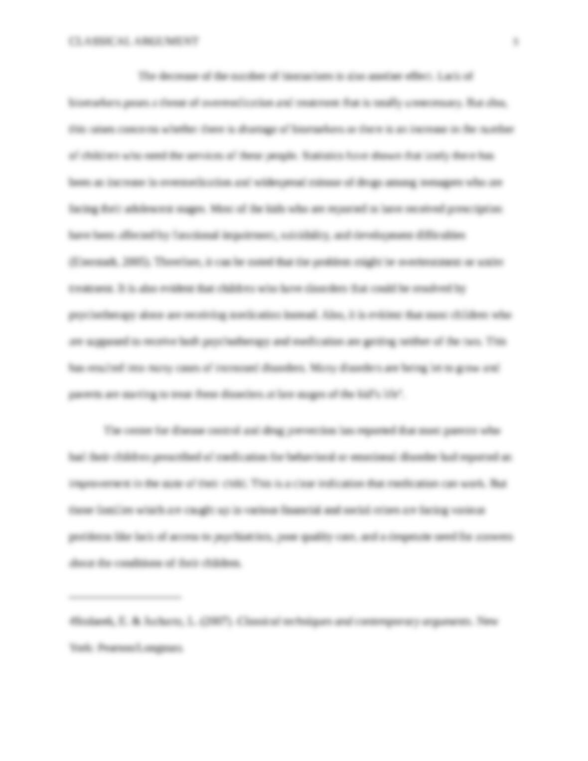 Overmedicated children essay 06 picture