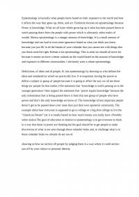 Epistemology