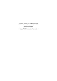 Future Of Rhetoric In Our Electronic Age