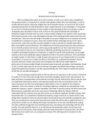 FDI Essay