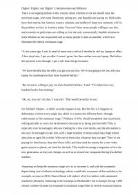 The Argument Against The Minimum Wage