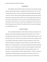 ORENSIC ACCOUNTING AND FRAUD