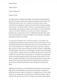 Literary Assignment