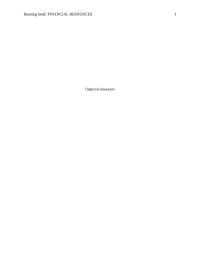 Financial Resources