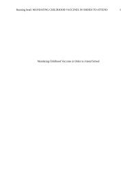 childhood vaccines