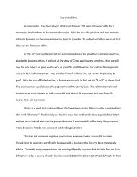 Corporate ethics