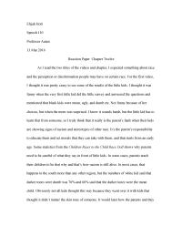 Reaction paper Elijah HoltSpeech