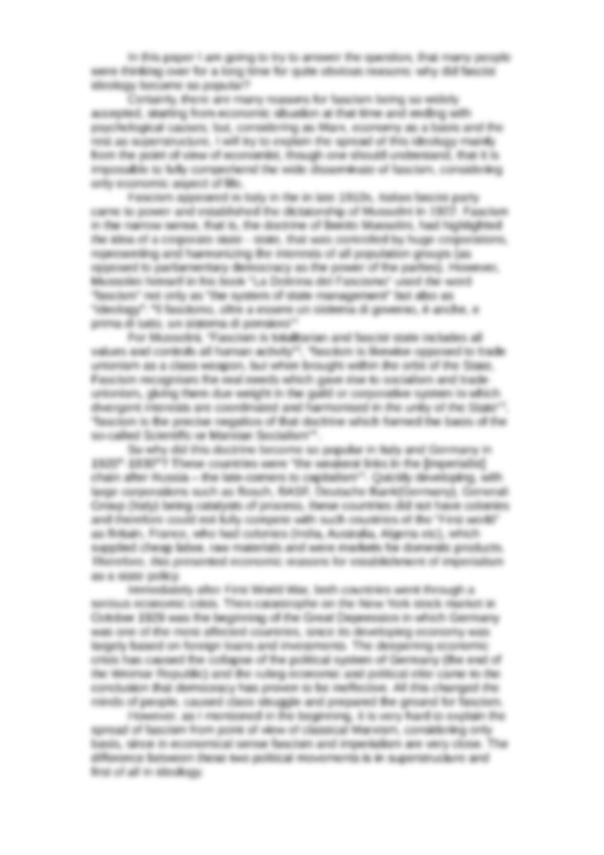 Fascism in italy essay image