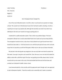 How changing schools changed me