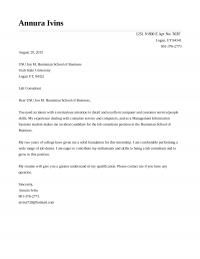 Cover Letter