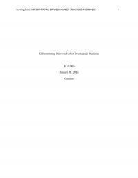 Differentiating Between Market Structures in Business