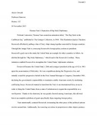 Roosevelt – Big Stick Diplomacy – History 112