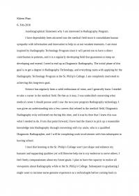 Autobiographical Statement