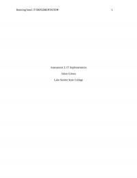 IT Implementation