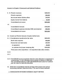 Advanced Accounting Ch 3