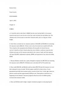 Chapter 12 Case Assignment