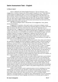 Satire essay
