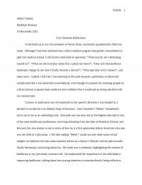First Semester Reflections
