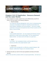 A11 Chps 14 And 15 Econ 150